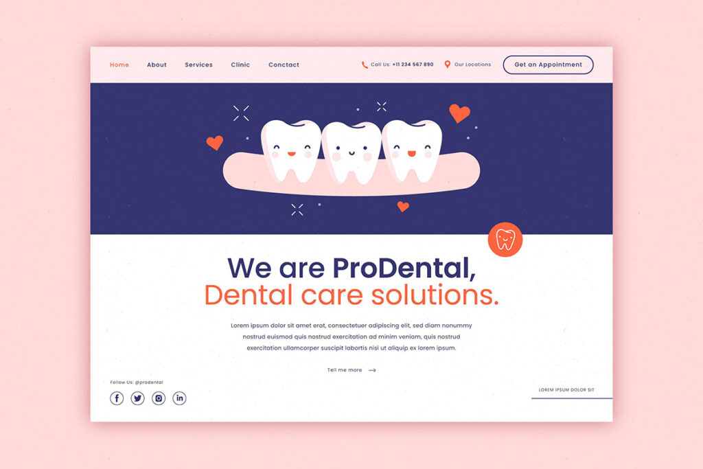 Contenidos de una clínica dental.