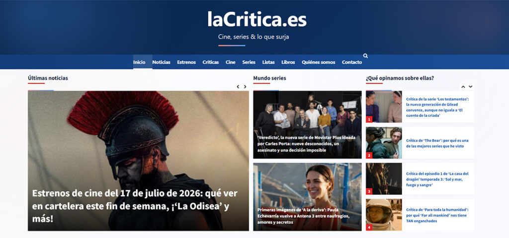 Home de laCritica.es el 19 de junio de 2026.
